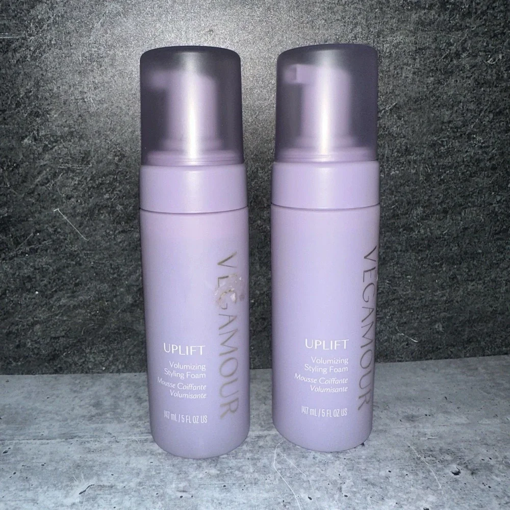 2 Vegamour UPLIFT Volumizing Styling Foam for Fine Flat & Thinning Hair Up Lift